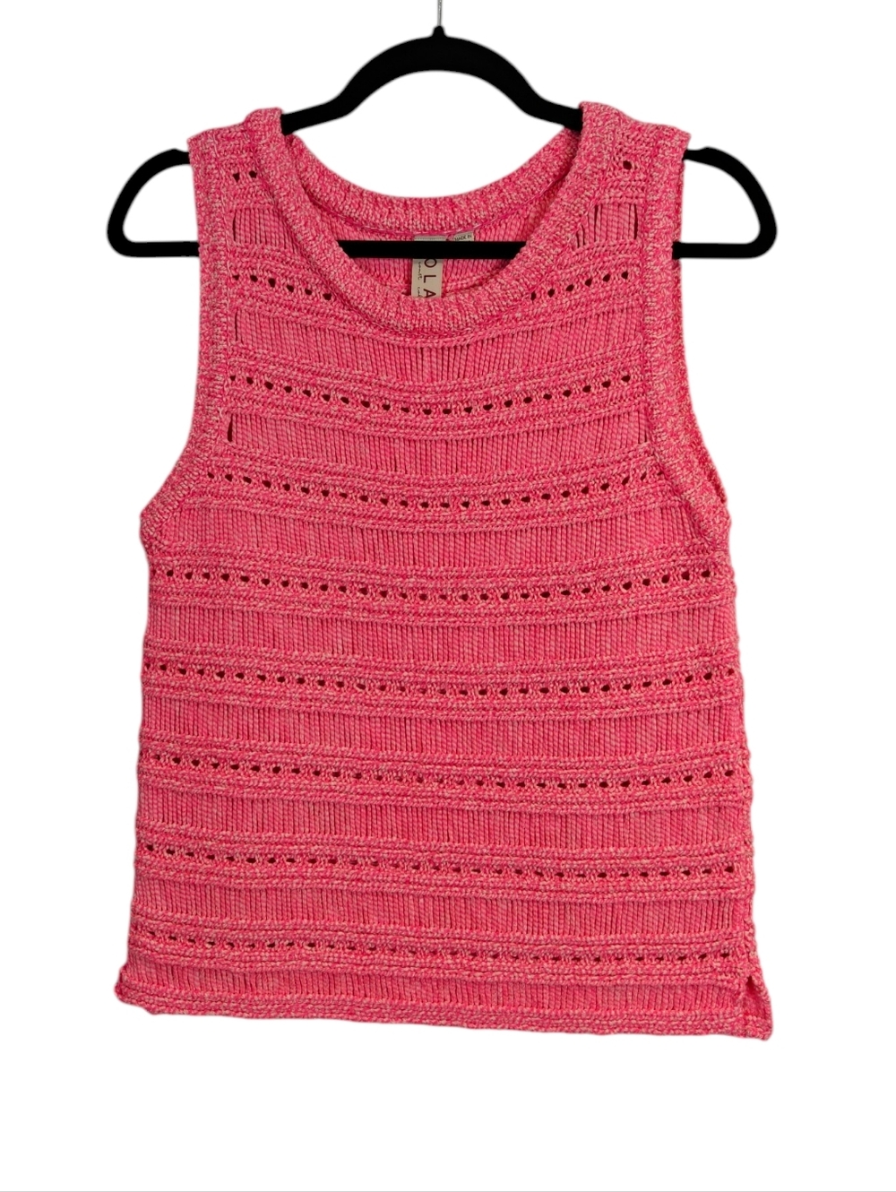 ANTHROPOLOGIE DOLAN Open-Stitch Sweater Tank Size Small
